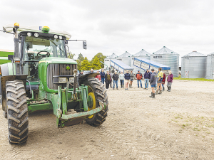 The Yara N-sensor fitted to the roof of Roscoe Taggart’s tractor allows him to apply the precise amount of nitrogen required for his crops which has resulted in significant savings on fertiliser costs while also reducing his environmental impact.