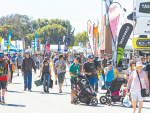 Upbeat crowd, exhibitors at field days