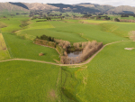 The upper Nguturoa catchment, looking back to where it starts in the Tararua foothills.