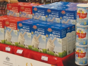Australian milk powder packed for Chinese consumers.