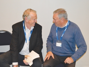 MIE’s John McCarthy and GHD’s Robert Sinclair at last week’s Primary Industry Summit.