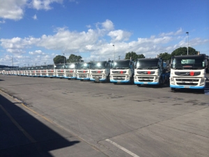 Fonterra tankers show support for Anzac Day.