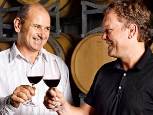 General manager Nick Aleksichchief (left) and winemaker and director Tim Preston.
