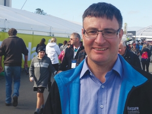 Andrew Cooke, Rezare Systems managing director at the Fieldays.