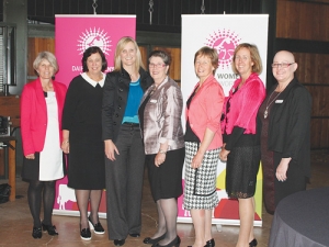 Dairy Women’s Network trustees, from left: Cathy Brown, Hilary Webber, chair Justine Kidd, Alison Gibb, Chris Stevens, Donna Smit and Pamela Storey.