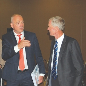 Theo Spierings  and Jim van der Poel at FSF annual meeting.