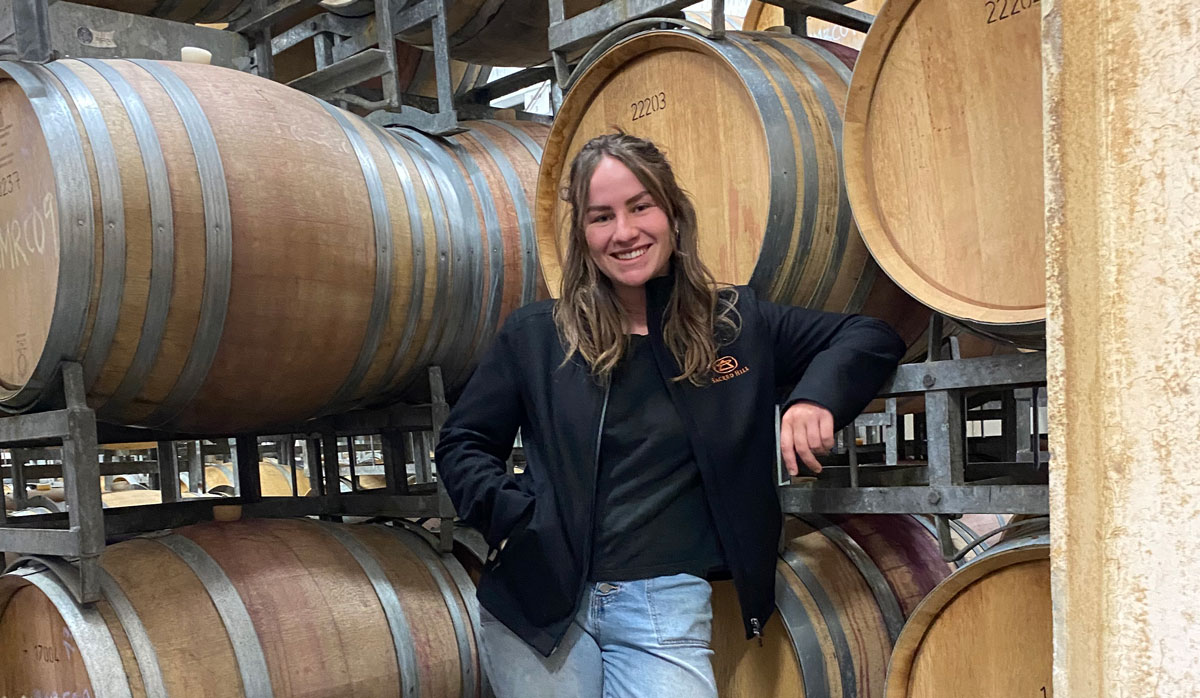 Alena Kamper at Sacred Hill winery FBTW