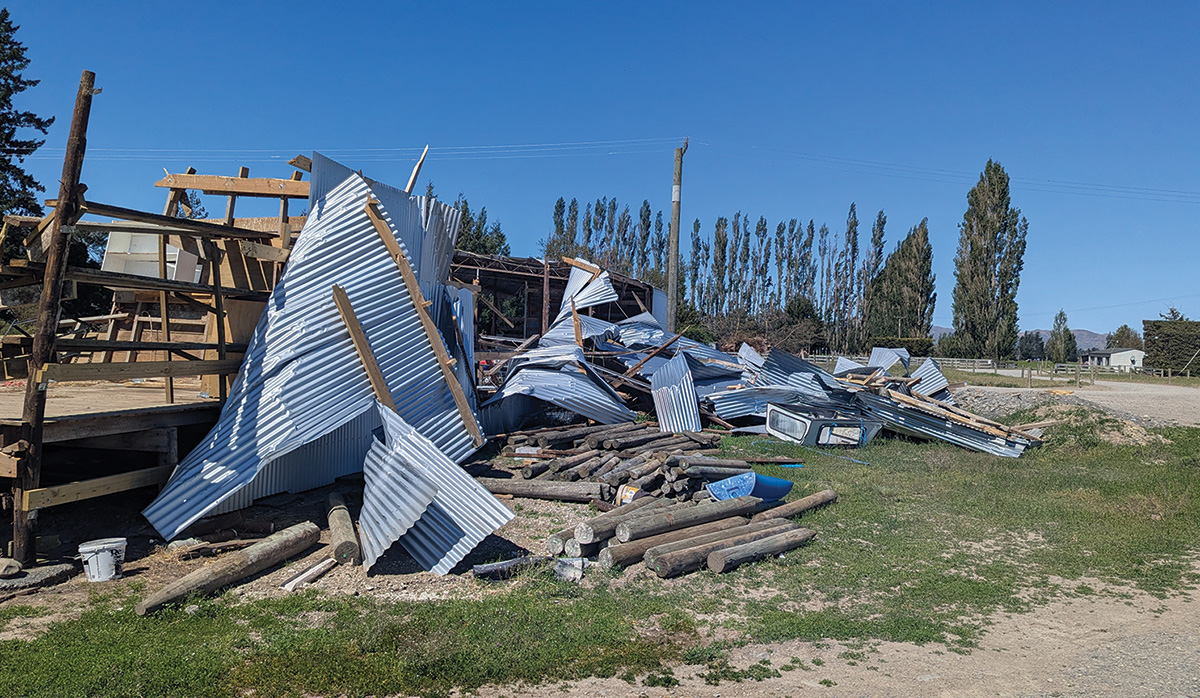Fran Gunn wind damaged shed FBTW