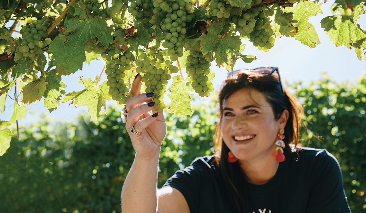 Natalie Christensen in vineyard FBTW