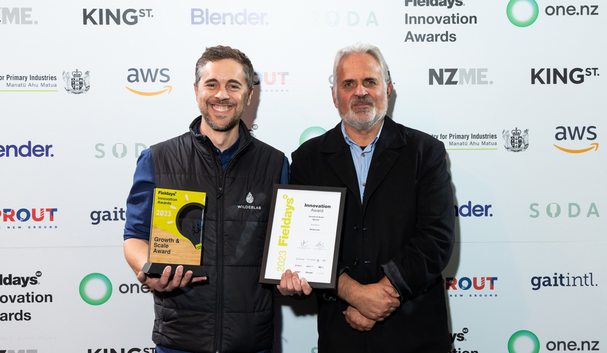 Wilderlab 2023 Growth & Scale Winner Fieldays Innovation Awards FBTW