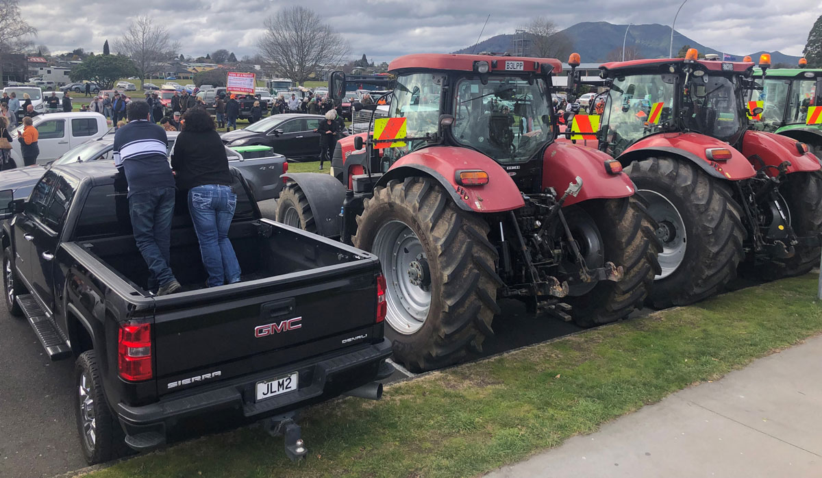 Groundswell protest Taupo