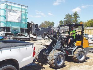 Compact wheeled loaders like the Giant is finding favour in the ag and construction sector.