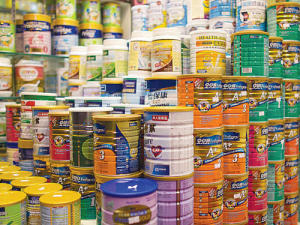 Infant formula growth to China has increased 50% in a year.