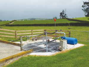 Collection sump on Mike Wilson’s farm.