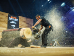 Jack Jordan on the Hot Saw.