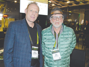 United Fresh president Jerry Prendergast (left) and executive committee member Dr Hans Maurer at the recent HortNZ Conference.