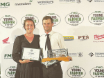 East Coast FMG Young Farmer of the Year winner and Patoka farmer Patrick Crawshaw and wife Isabellae