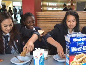 KickStart Breakfast provides kids with Sanitarium Weet-Bix and Anchor Milk. 