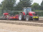 Machinery demonstration at the 2019 South Island Agricultural Field Days at Kirwee.
