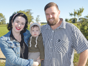 Waikato share farmers of the year Logan and Sian Dawson’s children are super proud of their achievements .