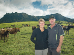 Murray Jagger and wife Helen on their farm.