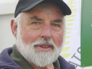 North Canterbury Deerstalkers member Andy Gillies on the Deer Association stand at the 2019 NZ Agricultural Show, aimed at alerting farmers to arms-control legislation which they say will unwittingly make criminals of many.