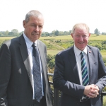 Environment Minister Nick Smith (right) and DairyNZ chairman John Luxton