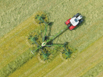 The Swadro TC1570 four-rotor centredelivery rake is said to be an ideal fit for highways in paddocks.