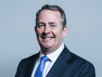 Britain&#039;s trade secretary, Dr Liam Fox.