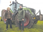 Contractors Dion Richards (left) and Josh Carston.