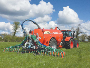 Abbey Machinery Tri-App slurry spreader. 