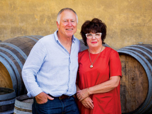 Tim &amp; Judy Finn from Neudorf Vineyards.