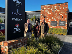 CMK Principal – Chartered Accountant John Dazley, Dairy Women’s Network CEO, Jules Benton &amp; CMK Principal, Andrew Darke. Photo: Supplied.