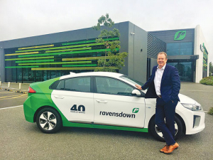 Ravensdown chief executive Greg Campbell outside the company’s new office.