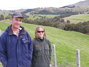 Central Hawke’s Bay deer farmers Evan and Linda Potter, 2019 winners of the Premier Elworthy Environmental Award.