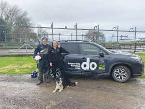 DAIRY RECRUIT:  Tourism turned farm worker Thomas Lundman, with Federated Farmers Bay of Plenty Territory Manager Ashleigh Frandi.