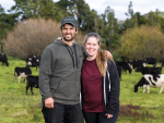 Ximena Puig and Alvaro Luzardo at their farm in Eketahuna where they are 50-50 sharemilkers.