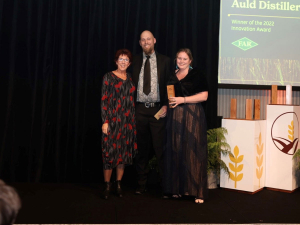 Rob and Toni Auld were presented with the Innovation Award.