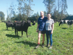 Waikato sharemilker Markus Woutersen and partner Taylor on their farm.