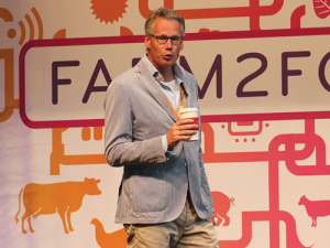 Rabobank global strategist Dirk Jan Kennes speaking at the recent ‘Farm2Fork forum in Sydney.