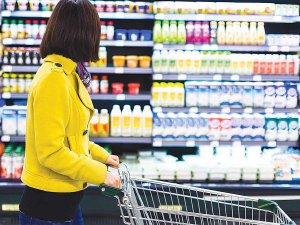Grocery food prices led the annual price increases, up 7.9%.