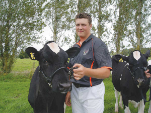 Neko McDonald was the top performing Holstein Friesian New Zealand youth member at the camp.