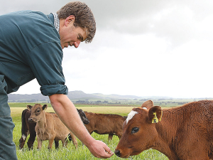 SIDE chairman Simon Topham on his farm.