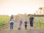 From left: Emily, Carter, Jack and Daniel Woolsey.