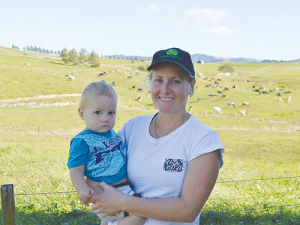 Sarah Wilson with 18-month old Quinn.