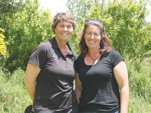 AgFirst consultant Kim Robinson (left ) pictured with Kylie Guckert Northland SMASH field day host.