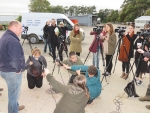 Dairy farmer Doug Easton fronts up to questions.