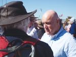 Prime Minister Christopher Luxon was popular among farmers at the Southern Field Days this month.