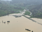 Flooding in the Nelson/Tasman area earlier this month. Photo Credit: Nelson Marlborough Helicopter Rescue.