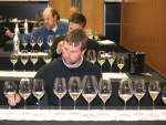 ￼Damian Yvon from Clos Henri, was one of the panel trying to determine which glass is the perfect one for Sauvignon Blanc.